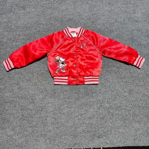 Disney Other - Disney Collection Minnie Mouse Varsity Jacket